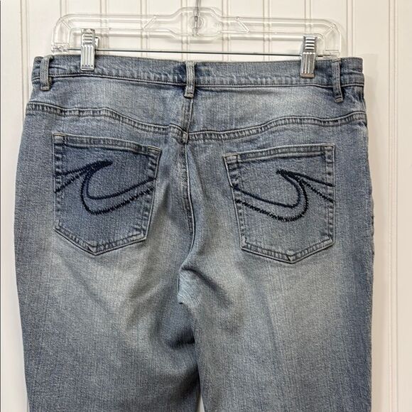 Cato Boot Cut Slightly Flared Classic Blue Denim Jeans Size 10 - Picture 5 of 8